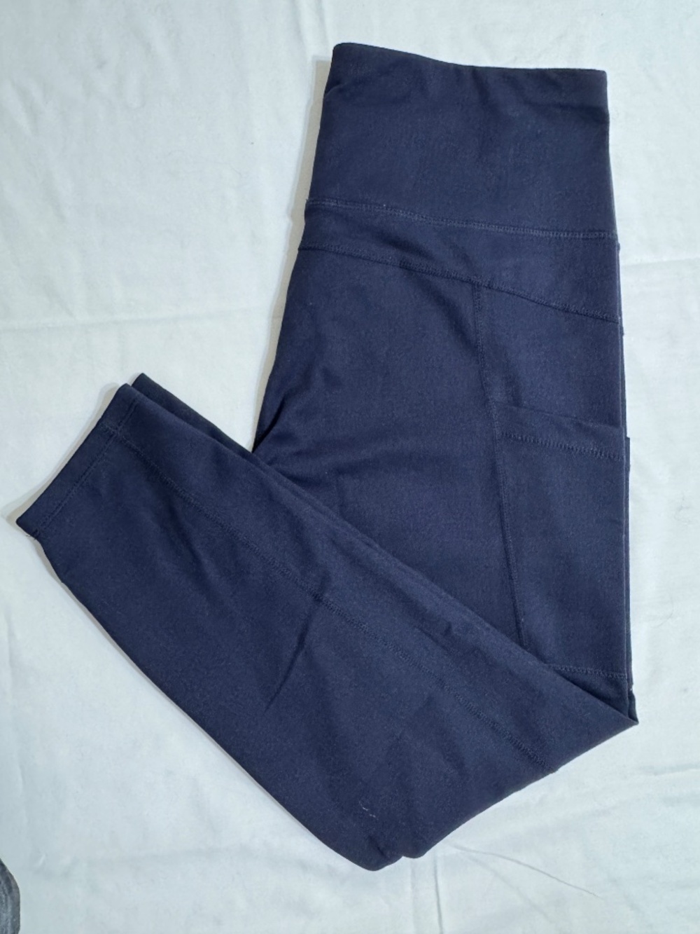 APANA Rebound 7/8ths Leggings Large, Galaxy Blue, (navy) High Rise